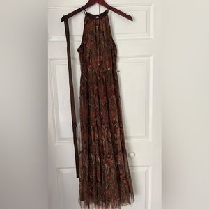 Multi Color Paisley Maxi Dress